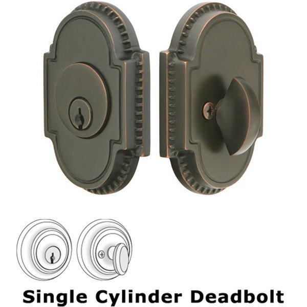 Knoxville Single Cylinder Deadbolt in Oil Rubbed Bronze