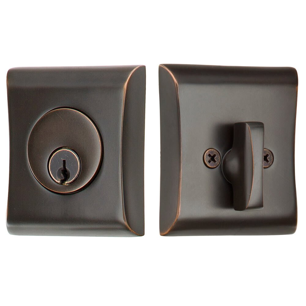 Neos Single Cylinder Deadbolt in Oil Rubbed Bronze