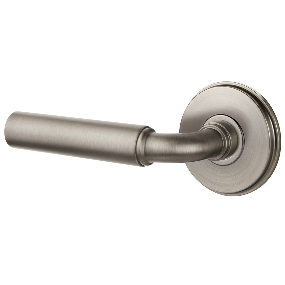 Single Dummy Left Handed Manning Door Lever With Watford Rose in Pewter