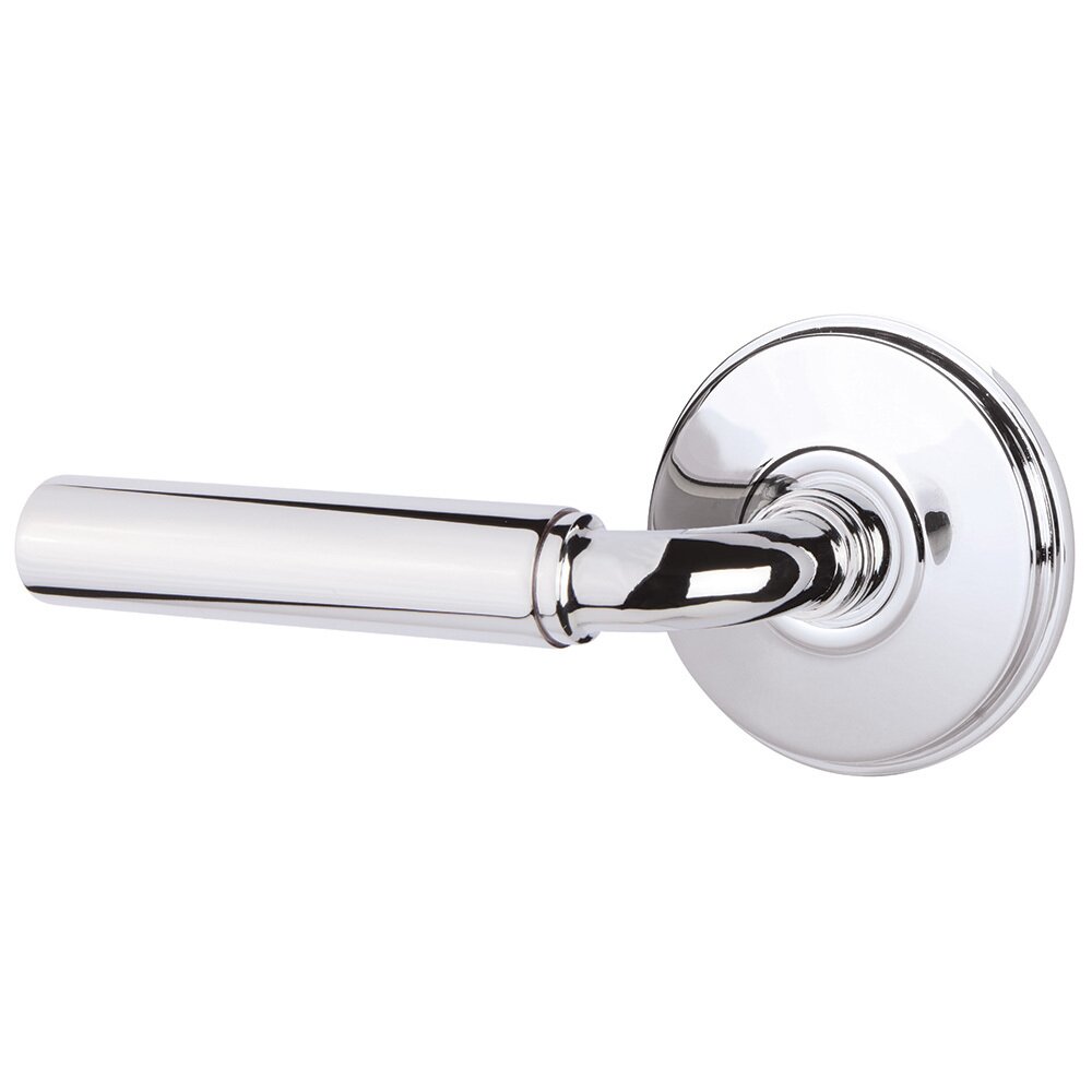 Single Dummy Left Handed Manning Door Lever With Watford Rose in Polished Chrome