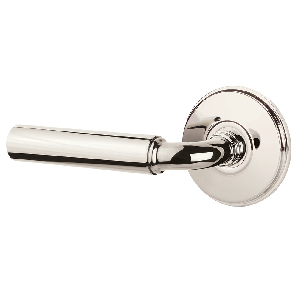 Double Dummy Left Handed Manning Door Lever With Watford Rose in Polished Nickel