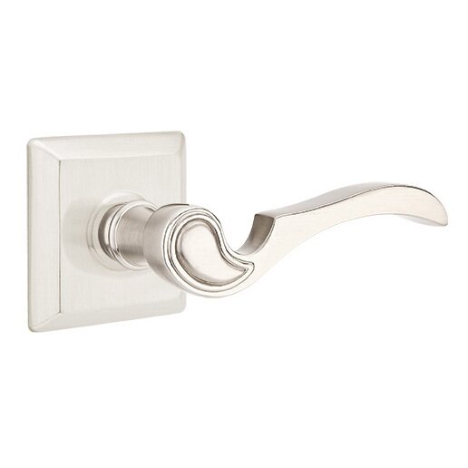 Single Dummy Right Handed Coventry Lever With Quincy Rose in Satin Nickel