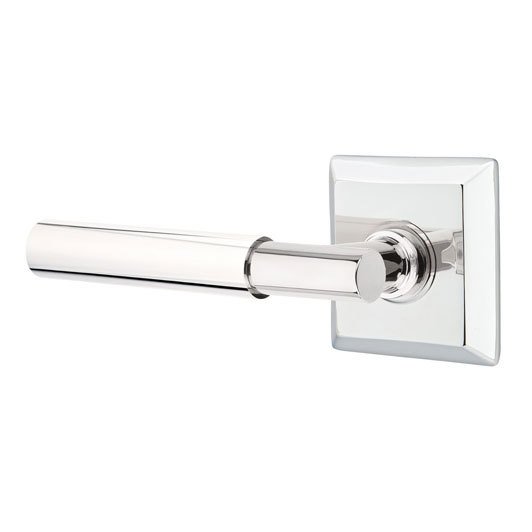 Single Dummy Myles Left Handed Lever with Quincy Rose in Polished Chrome