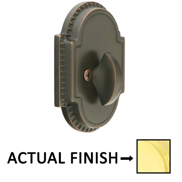 Knoxville Single Sided Deadbolt in Polished Brass