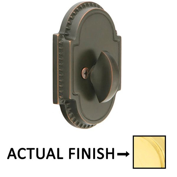 Knoxville Single Sided Deadbolt in Unlacquered Brass