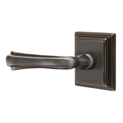 Double Dummy Wembley Left Handed Lever With Wilshire Rose in Oil Rubbed Bronze