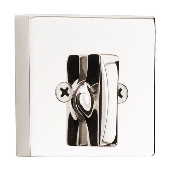 Square Single Sided Deadbolt in Polished Nickel