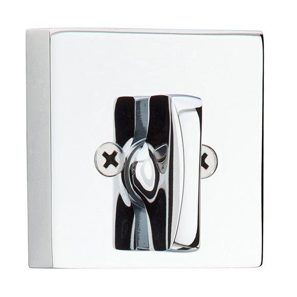 Square Single Sided Deadbolt in Polished Chrome