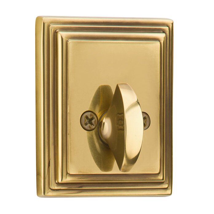 Wilshire Single Sided Deadbolt in French Antique Brass