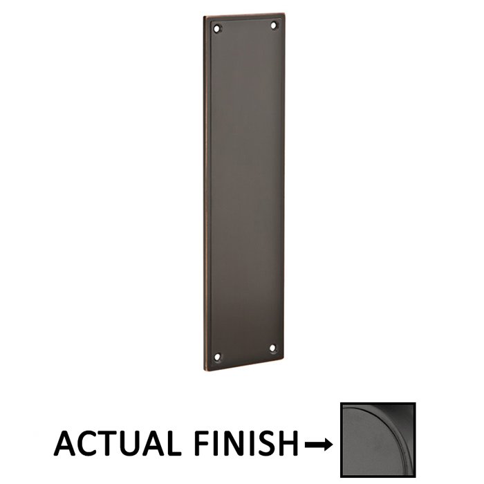 Modern Push Plate in Flat Black