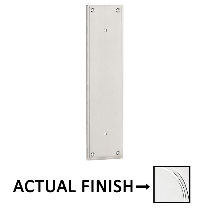 8" Centers Modern Pull Plate in Polished Chrome