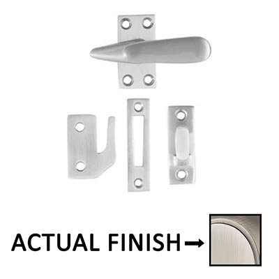 Casement Latch Large With 3 Strikes in Pewter
