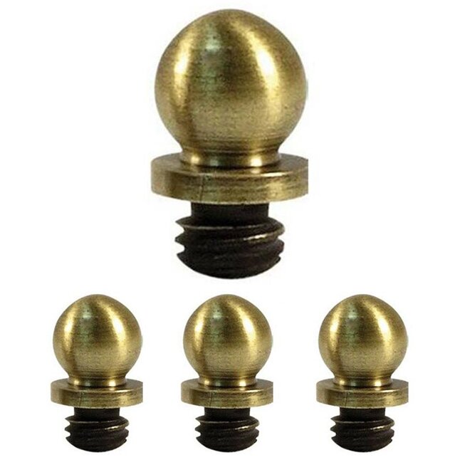 Ball Tip Set For 3-1/2" Residential Duty Solid Brass Hinge in French Antique Brass (Sold In Pairs)