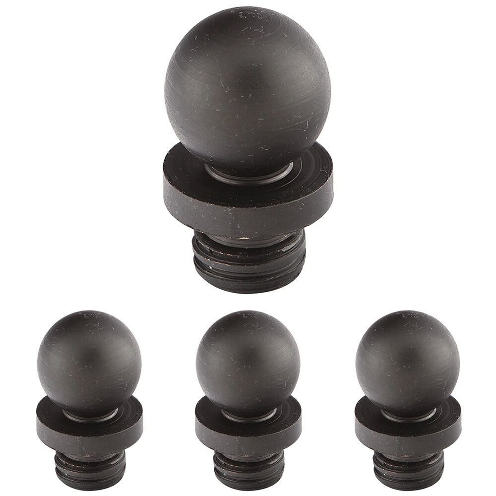 Ball Tip Set For 3-1/2" Heavy Duty Or Ball Bearing Solid Brass Hinge in Oil Rubbed Bronze (Sold In Pairs)