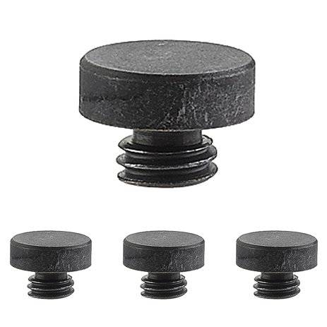 Button Tip Set for 4" Heavy Duty Plain or Ball Bearing Hinge in Oil Rubbed Bronze (Sold In Pairs)