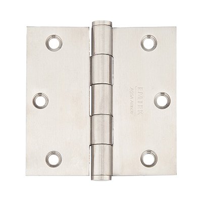3 1/2" x 3 1/2" Square Heavy Duty Plain Bearing Stainless Steel Hinges (Sold In Pairs)