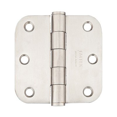 3 1/2" x 3 1/2" 5/8" Radius Heavy Duty Plain Bearing Stainless Steel Hinges (Sold In Pairs)