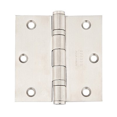 3 1/2" x 3 1/2" Square Stainless Steel Standard Hinges (Sold In Pairs)