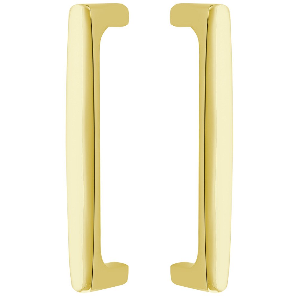 8" Centers Urban Modern Back To Back Pull in Unlacquered Brass