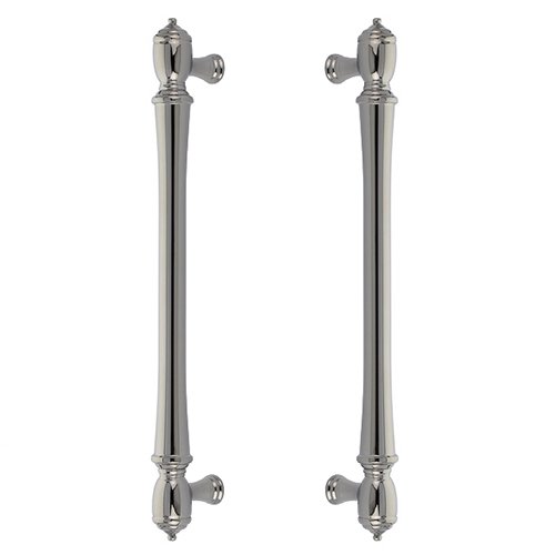12" Centers Spindle Back To Back Pull in Polished Nickel