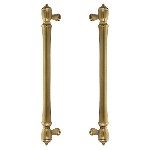 12" Centers Spindle Back To Back Pull in French Antique Brass