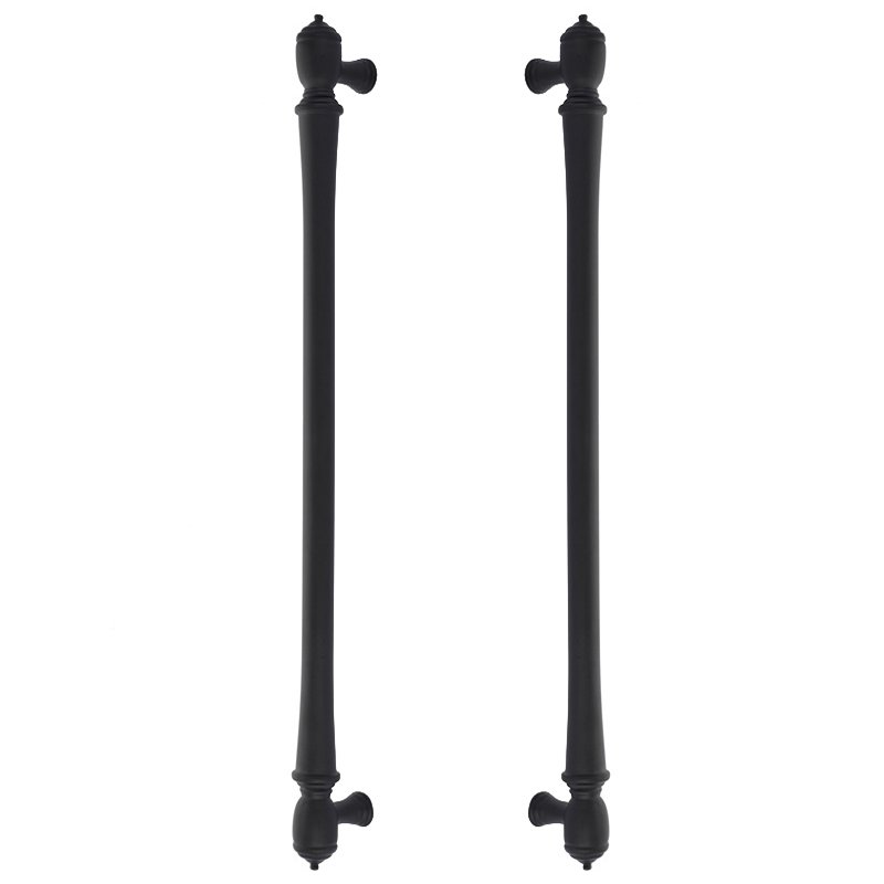 18" Centers Spindle Back To Back Pull in Flat Black