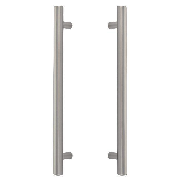 12" Centers Bar Back To Back Pull in Satin Nickel