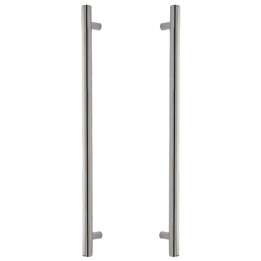 18" Centers Bar Back To Back Pull in Polished Nickel