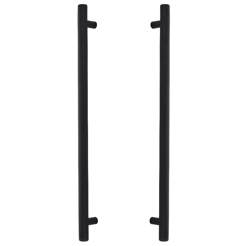 18" Centers Bar Back To Back Pull in Flat Black