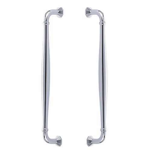 12" Center Back to Back Door Pull in Polished Chrome