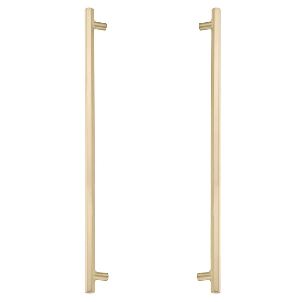 18" Centers Back to Back Door Pull in Satin Brass