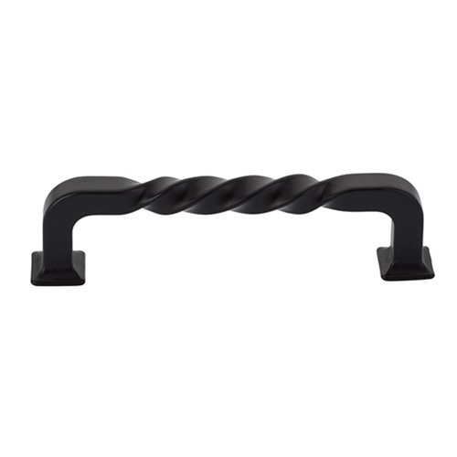 Tuscany 8" Centers Twist Concealed Surface Mount Door Pull in Flat Black Bronze