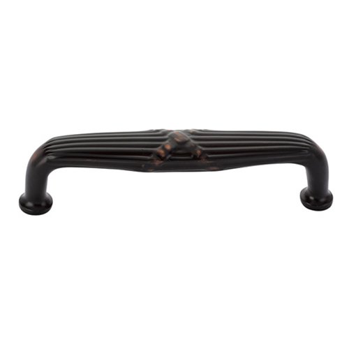 8" Centers Ribbon & Reed Style Concealed Surface Mount Door Pull in Oil Rubbed Bronze