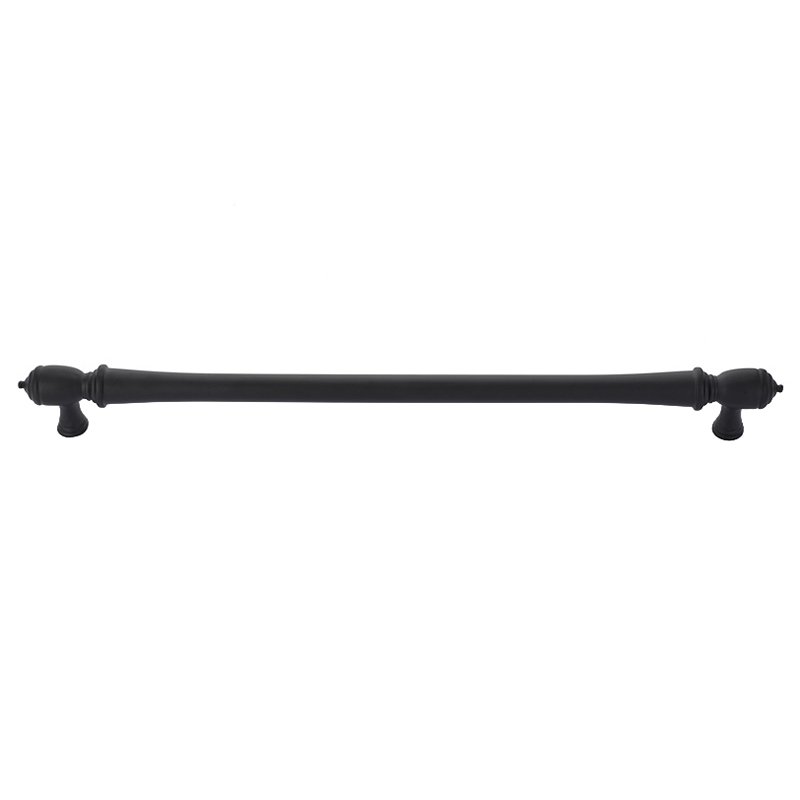 18" Concealed Surface Mount Spindle Door Pull in Flat Black