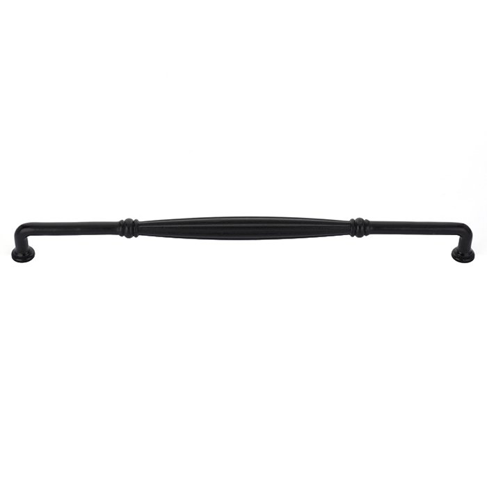 18" Concealed Surface Mount Fluted Door Pull in Flat Black Bronze