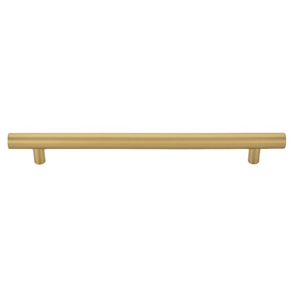 12" Concealed Surface Mount Bar Door Pull in Satin Brass