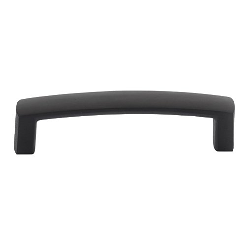 8" Centers Modern Arched Bronze Concealed Surface Mount Door Pull in Flat Black Bronze