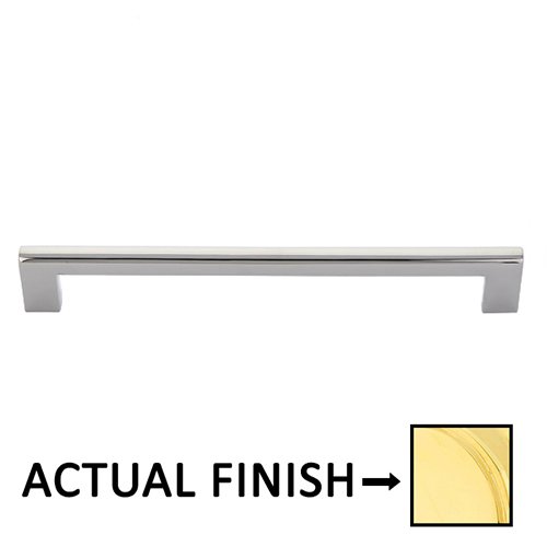 12" Concealed Surface Mount Trail Door Pull in Unlacquered Brass