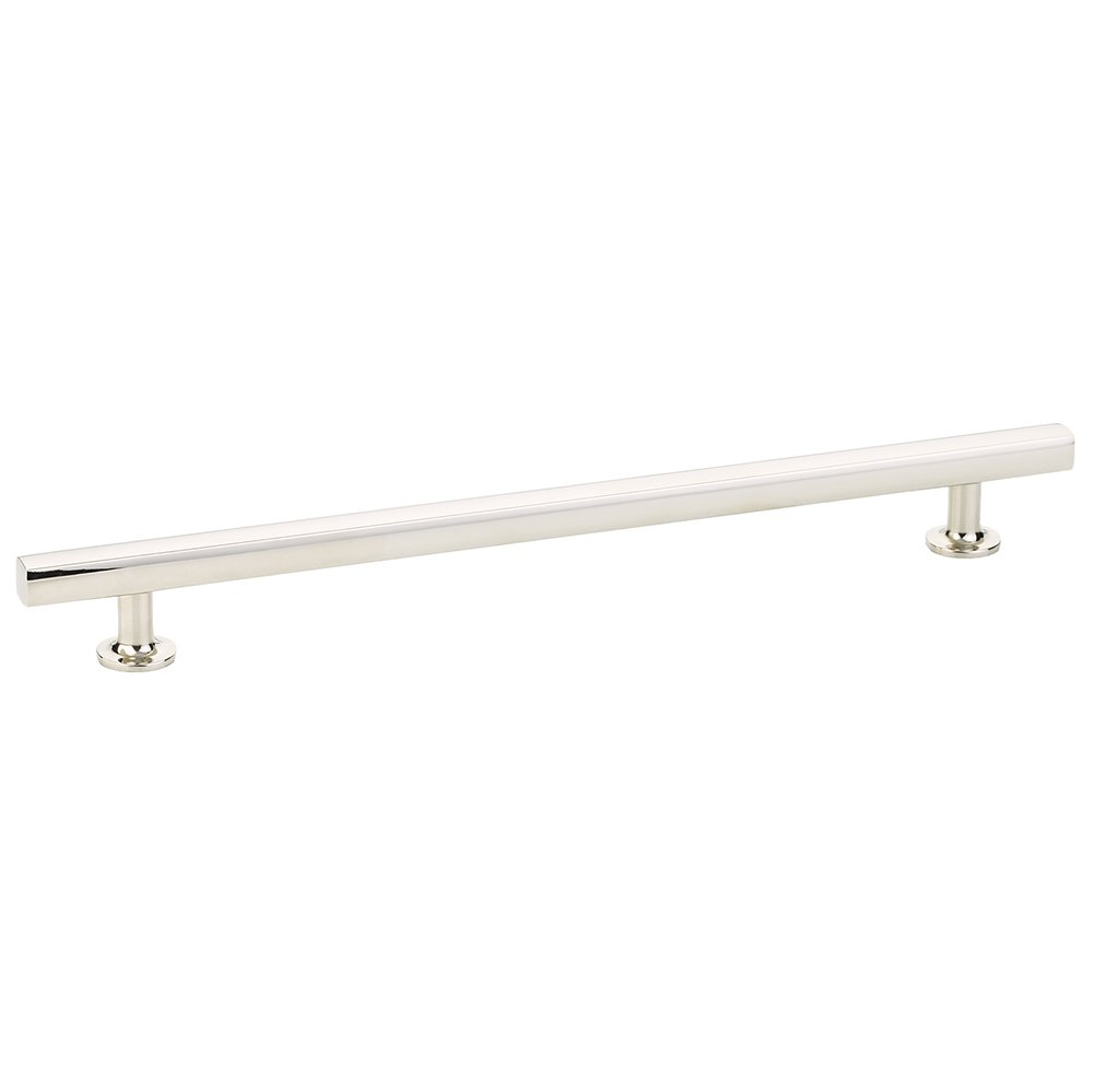 12" Concealed Surface Mount Freestone Door Pull in Polished Nickel