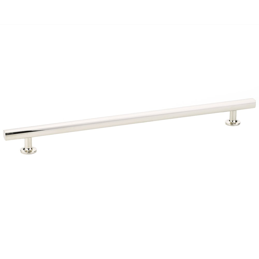 18" Concealed Surface Mount Freestone Door Pull in Polished Nickel