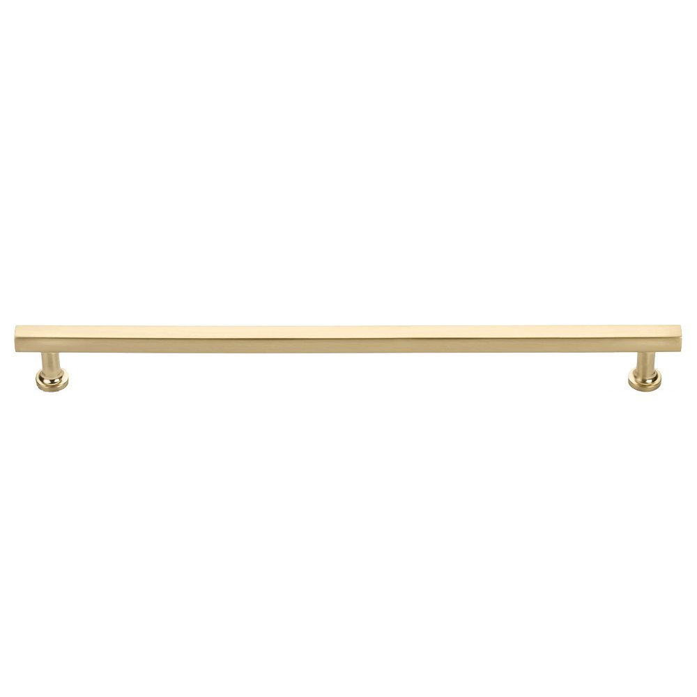 18" Concealed Surface Mount Freestone Door Pull in Satin Brass