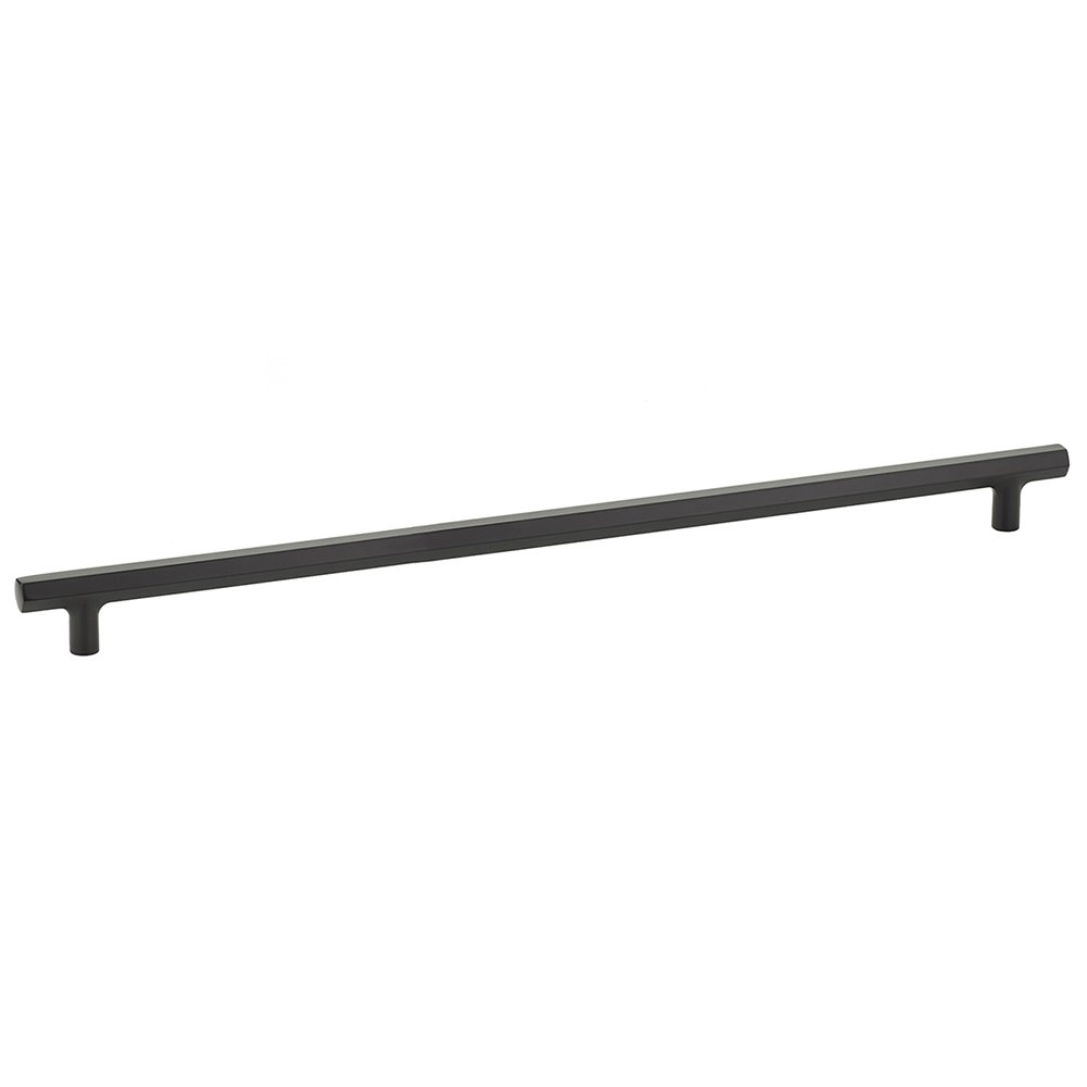 18" Concealed Surface Mount Mod Hex Door Pull in Flat Black