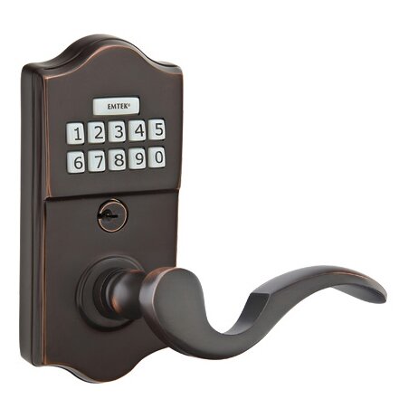 Cortina Right Hand Classic Lever with Electronic Keypad Lock in Oil Rubbed Bronze