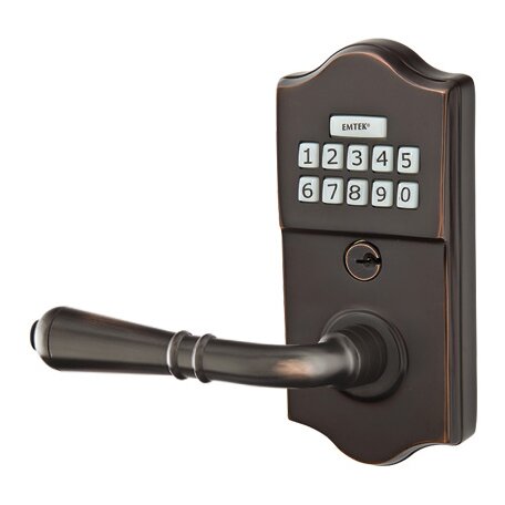 Turino Left Hand Classic Lever with Electronic Keypad Lock in Oil Rubbed Bronze