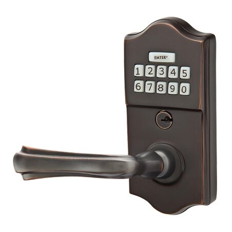 Wembley Left Hand Classic Lever with Electronic Keypad Lock in Oil Rubbed Bronze