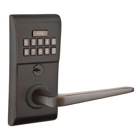 Athena Right Hand Modern Lever with Electronic Keypad Lock in Oil Rubbed Bronze