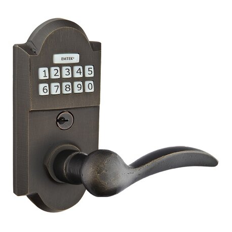 Durango Right Hand Sandcast Bronze Lever Storeroom Electronic Keypad Lock in Medium Bronze