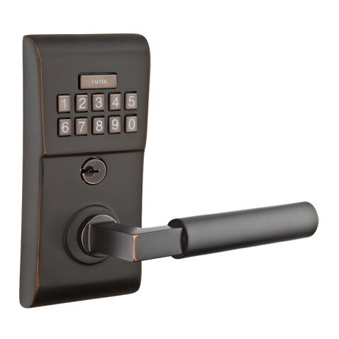 Hercules Right Hand Modern Lever Storeroom Electronic Keypad Lock in Oil Rubbed Bronze