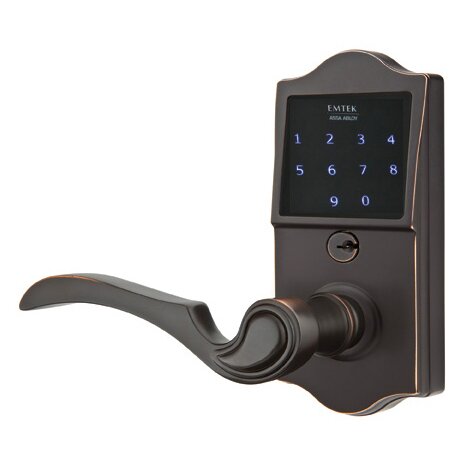 EMTouch Classic Keypad with Left Handed Coventry Lever in Oil Rubbed Bronze