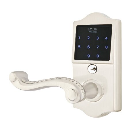 EMTouch Classic Keypad with Left Handed Rope Lever in Satin Nickel
